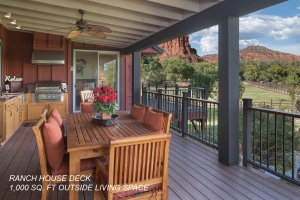 RANCH HOUSE DECK 1,000 SQ. FT OUTSIDE LIVING AREA