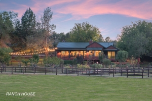 RANCH HOUSE AT DUSK