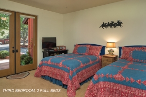 THIRD BEDROOM, TWO DOUBLE BEDS